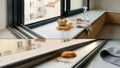 O truque da casca de mandarina para refrescar os trilhos da janela — e quando não dispensa uma limpeza a sério