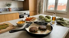 Hambúrguer de feijão-preto com pão de espinafres: o toque cremoso que faz a diferença