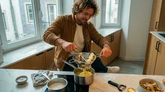 Puré de batata aveludado e brilhante: o pequeno detalhe na cozedura que muda tudo